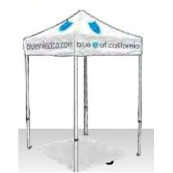 5'x5' White Pop-Up Tent w/ Digital Logo