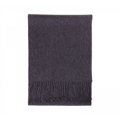 Dark Grey Cashmere Winter Scarf