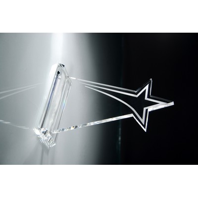 Twinkling Lights Optic Crystal Star Tower Award - 10 1/4'' h