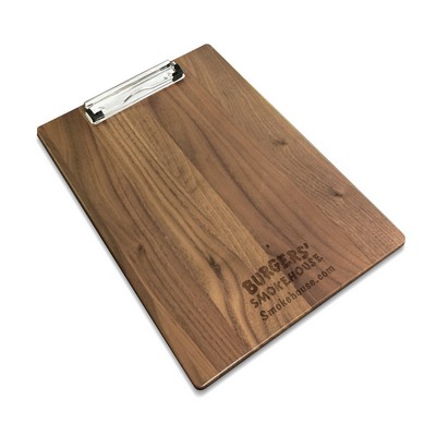 Walnut Menu Board w/Clip (9"x13"x1/4")