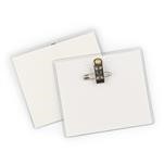 4 x More Preferred Vinyl Name Tag Holder, Pin/Clip