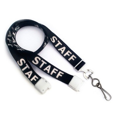 5/8" Staff Pre-Printed Lanyard