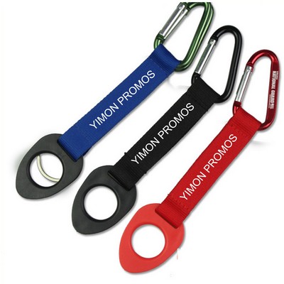 Carabiner Bottle Holder with Key Ring