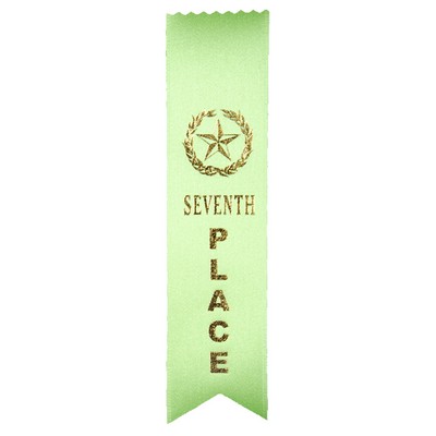 2"x8" 7TH Place Stock Lapel Award Ribbon