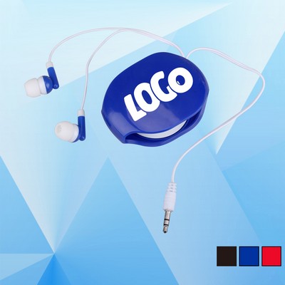 Retractable Earphone with Case