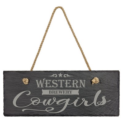 Rectangle Slate plaque, 10" x 4"