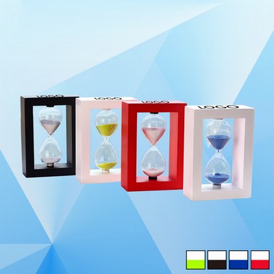 Hourglass Timer w/Wood Frame