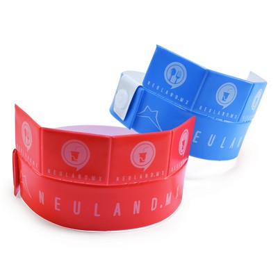 Custom Vinyl Wristbands 4 Tab Wristbands-Printed