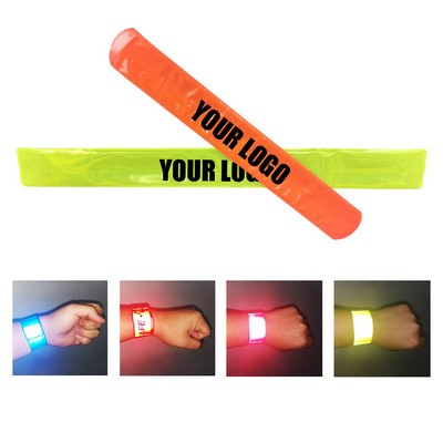 PVC Reflective Slap Bracelets