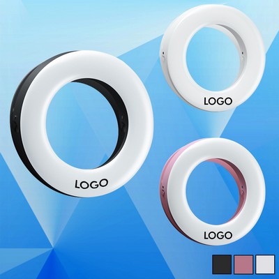 Recharging Round LED Selfie Ring Light