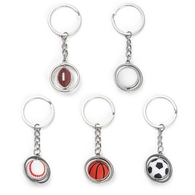 Sports Ball Spinner Keychain