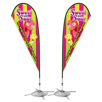 18' Promotion Teardrop Advertising Beach Flag