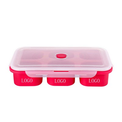 6 Grid Big Silicone Ice Cube Square Tray