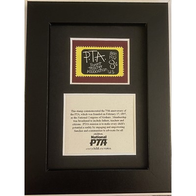 Framed Stamp Gift/Award Celebrating PTA