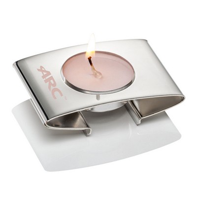 Amour Tea Light Holder - Silver