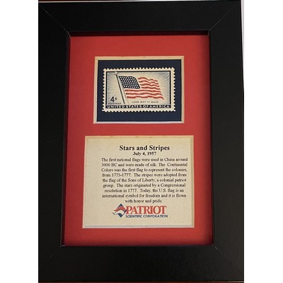 Framed Stamp Gift/Award Celebrating the Stars & Stripes