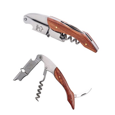 3 In 1 Multi-Function Wood handle Wine Opener