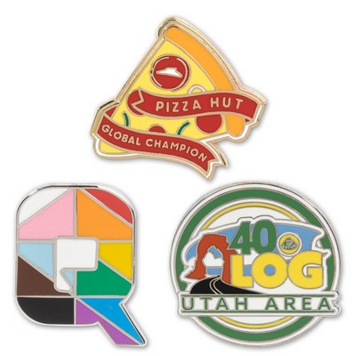 1.25" Hard Enamel Lapel Pins