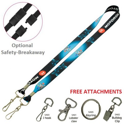 ¾" USA Made Double Ended Lanyard