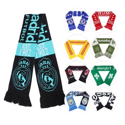 Acrylic Winter Soccer/Football Stadium Scarf