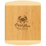 Bamboo 2-Tone Cutting Board (14"x12")