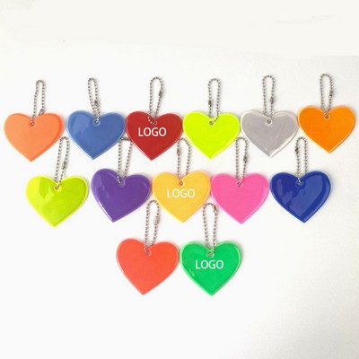 Heart Pendant Safety Reflector