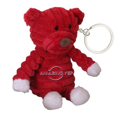 2.5" Plush Keychain Simulation Key Tag - Bear