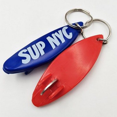 Surfboard Bottle Opener Keychain