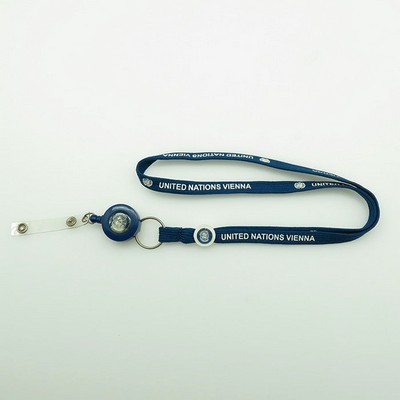 3/4 Tube Lanyard with Retractable Reel