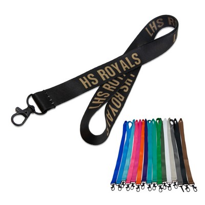 Custom 3/4" Polyester Lanyard w/ Lobster Claw