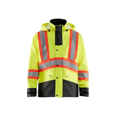 Blaklader Hi-Vis Yellow/Orange X Back Rain Jacket