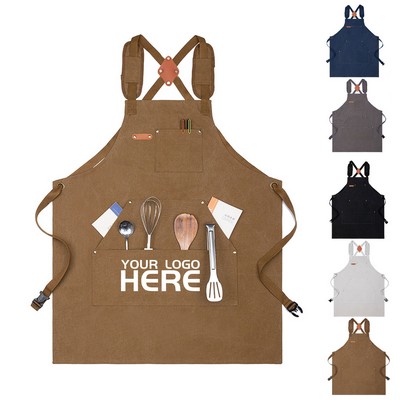 Work Apron With Large Pocket