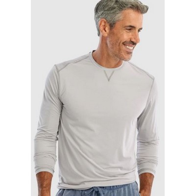 Johnnie-O® Men's "Runner" Prep-Formance Long Sleeve Crew Neck Tee