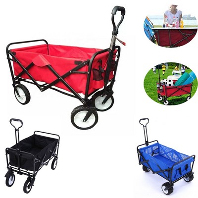 Folding Outdoor Utility Wagon Cart - Portable and Collapsible