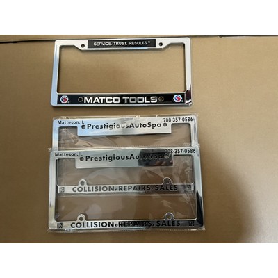 Plastic License Plate Frame Chrome Plated