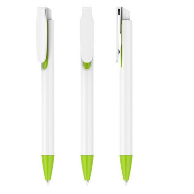 White Elegance: Retractable Pen for Effortless Style