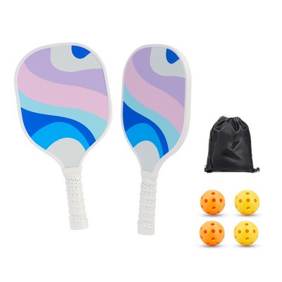 Wooden Pickleball Paddles Set