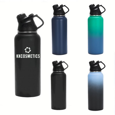 34 Oz Stainless Sports Water Bottle