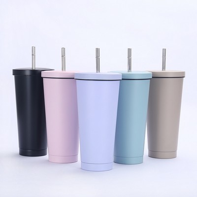 Multi-color Tumbler With Straw 20OZ