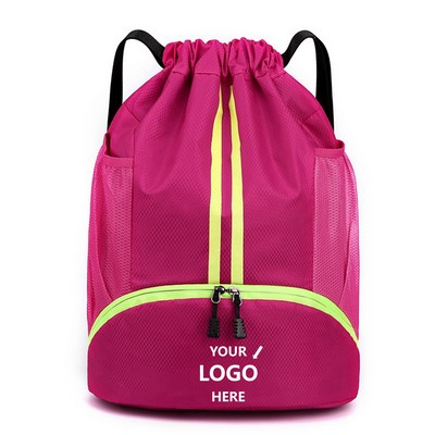 Waterproof Dry Wet Separate Drawstring Backpack