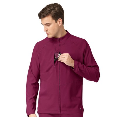 Wink® Men's Zip-Front Warm-Up Scrub Jacket