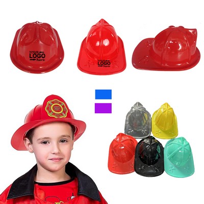 Plastic Kids Firefighter Hat