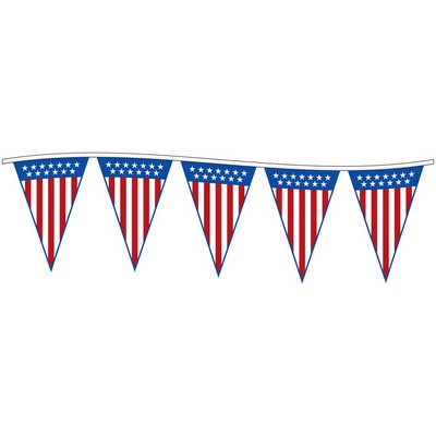 30' Patriotic Flying-V Pennants (12 Pen.)