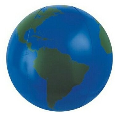 20" Inflatable Globe Beach Ball