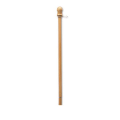 Wood 2 Piece Outdoor Flagpole (8'X1")