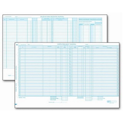 One-Write® Computer Input Sales & Cash Receipt Journal