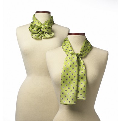 Lime Green Vasari Polyester Scarf - 8"x45"