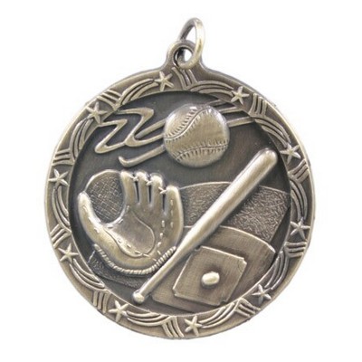 Medals, "Baseball" - 1 3/4" Shooting Star