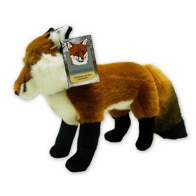 Custom Plush Fox w/ Imprinted Collar Tag