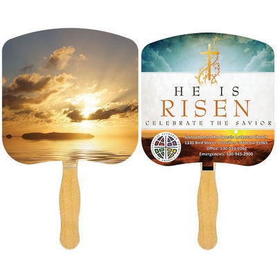 Religious Hand Fan/ Sunrise